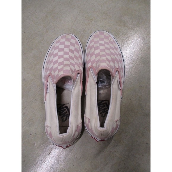 Vans Shoes Womens 8 Pink Mauve Checkered Board Skate Classic Sneakers Casual - Picture 8 of 9